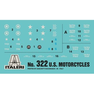 ITALERI 510000322 1:35 U.S. Motorrder WWII