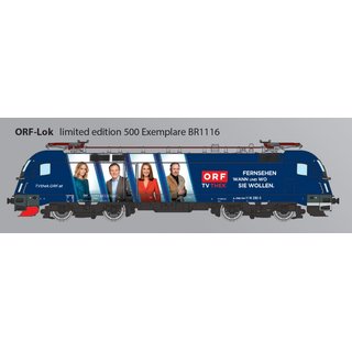 RailAd RA1046D BB BR1116 ORF-Lok TV Thek di Spur H0