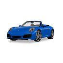 Herpa 038843 Porsche 911 Carrera 2 Cabrio, blaumetallic...