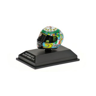 Minichamps 398100056 AGV HELMET Valentino Rossi Clock Artwork MotoGP Misano 2010 Massstab: 1:8
