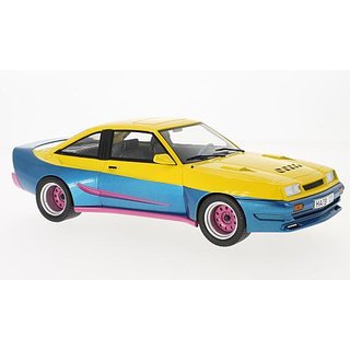 Model Car Group MCG18095 Opel Manta B Mattig, gelb/blau, 1991 Mastab 1:18
