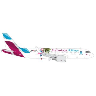 Herpa 562676 Airbus A320 Eurowings, Holidays Mastab: 1:400