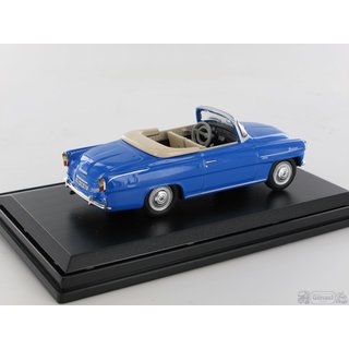 ABREX/HDV 143ABS703LL Skoda Felicia Roadster 1963, hellblau Massstab: 1:43