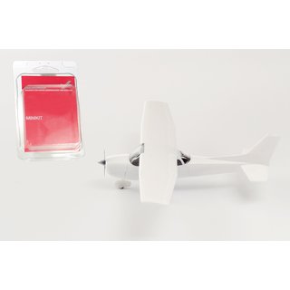 Herpa 013789-002 Minikit Sportflugzeug, Propeller Silber  Mastab 1:87