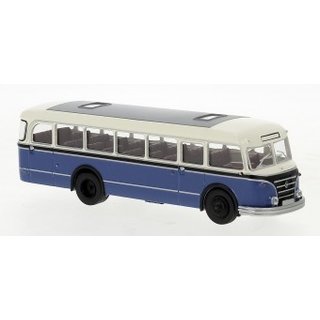 Brekina 59854 IFA H 6 B, Bus, wei, blau, 1953 Mastab: 1:87