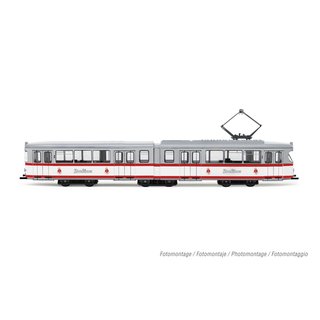 Hornby HN2604D Straenbahn, Typ DUEWAG GT6, Version Essen, Knig Pilsener, Ep. IV-V, mit DCC-Decoder Spur N