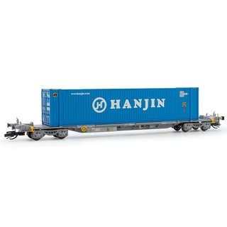 Hornby HN9753 Containerwagen Sffgmss, TOUAX, Ep.VI, HANJIN  Spur TT