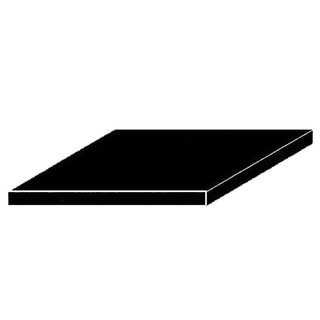 Evergreen 509111 Schwarze Polystyrolplatten, 200x530x0,25 mm, 8 Stck