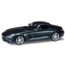 *Herpa 034418-002 Mercedes Benz SLS AMG, dunkelblaumet....