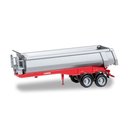 Herpa 076036-002 Rundmuldenauflieger, Carnehl,  rot...
