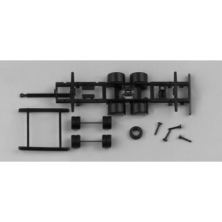Herpa 080934 Hängerfahrgestell Tandem Volumen-Hängerzüge für Wechselaufbau 2-achs (7,82m)  2 Stück Massstab 1:87