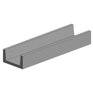 K & S 969885 Messing U-Profil, 300mm lang,0,36mm Wand, 1/8Z. 1st.