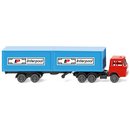 Wiking 095002 Henschel Containersattelzug, Interpool...