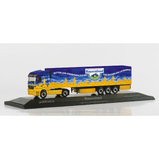 *Herpa 120401 MB Actros LH Kühlkoffersattelzug, Bayernland Maßstab 1:87