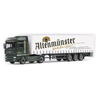 *Herpa 147309 MAN XXL Gardinenplanen-Sattelzug, Altenmünster Maßstab 1:87