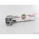 *Herpa 148832 MB Actros LH 02 Safeline-Sattelzug, Tralas...