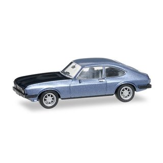 *Herpa 038508 Ford Capri RS, eisblaumet./schwarz  Maßstab 1:87