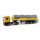 *Herpa 158220 MAN TGX XLX Chromtanksattelzug, Hellmi /...