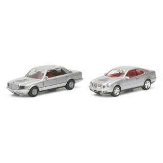*Herpa 187503 Mercedes Benz 500 SE & CLK Maßstab 1:87