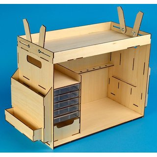 ARTESANIA LATINA 907648 Werkzeugbox, Bausatz aus Holz