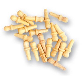 ARTESANIA LATINA 908548 Holznägel, Buchsbaum, Rundkopf, 6 mm, 20 Stück