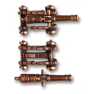 ARTESANIA LATINA 908722 Kanone auf Metalllafette, 20 mm, 2 Stück