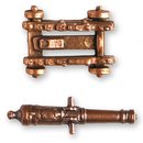 ARTESANIA LATINA 908723 Kanone auf Metalllafette, 40 mm,...