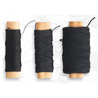 ARTESANIA LATINA 908812 Takelgarn, Schwarz, 0,50 mm, 20 Meter