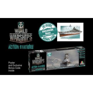 ITALERI 510046501 1:700 Bismarck - World of Warships