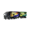 *Herpa 363242 Scania 124 Gardinenplanen-Hängerzug...
