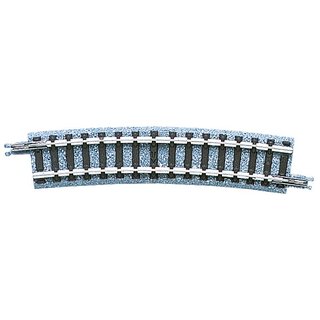 TOMYTEC 971127 2 Gleise, gebogen in Schotter