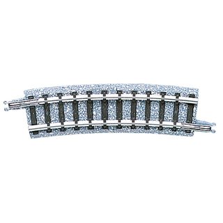 TOMYTEC 971143 2 Gleise, gebogen in Schotter