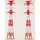 TOMYTEC 974484 Strommasten, rot-weiss 2 Stüc