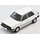 TOMYTEC 977136 1/64 VW-Golf 2, 4-Türer, weis