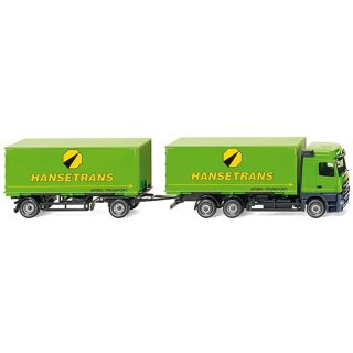 Wiking 057311 MB Actros Wechselkofferhängerzug, Hansetrans  Maßstab 1:87