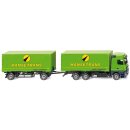 Wiking 057311 MB Actros Wechselkofferhängerzug,...