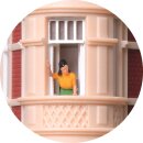 Kibri 38295 H0 Stadthaus mit Figur u. HBL