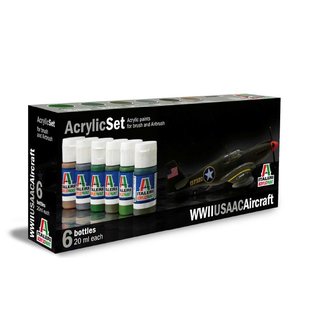 ITALERI 510000438 Acryl Set WWII USAAC Aircraft
