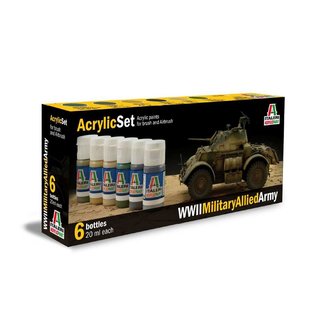 ITALERI 510000440 Acryl Set WWII Military Allied Army
