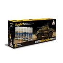 ITALERI 510000440 Acryl Set WWII Military Allied Army