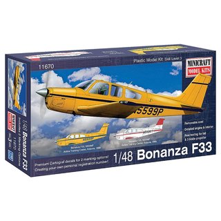 Minicraft 581670 1/48 Bonanza F-33 Straight Tail AKA Debonair Maßstab: 1/48