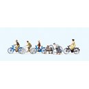 Preiser 10716 Jugendliche mit dem Fahrrad