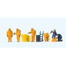 Preiser 10732 Feuerwehrmänner im orangenen...