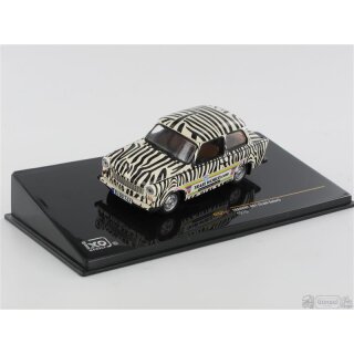 IXO CLC271 Trabant 601, schwarz/weiss, Zebra - Trabi Safari,1970  Massstab: 1:43