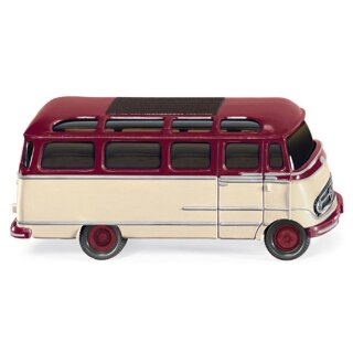 Wiking 026002 MB O 319 Panoramabus, hellelfenbein/weinrot  Massstab 1:87