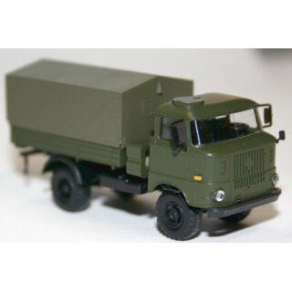 Hädl 124058 IFA W50LA/A, kurze Pritsche/Plane, Ballonräder  Maßstab 1:120