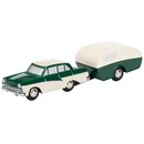SCHUCO 450141400 Pic. Ford 17M mit Wohnanhänger...