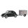 *SCHUCO 450389100 VW Brezelkäfer mit Anhänger Massstab: 1:43