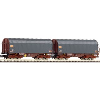 Fleischmann 837920 2tlg. Set Schiebeplanenwagen