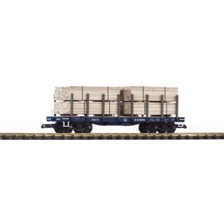 Piko 38741 Spur G Flachwagen mit Holzladung B&O